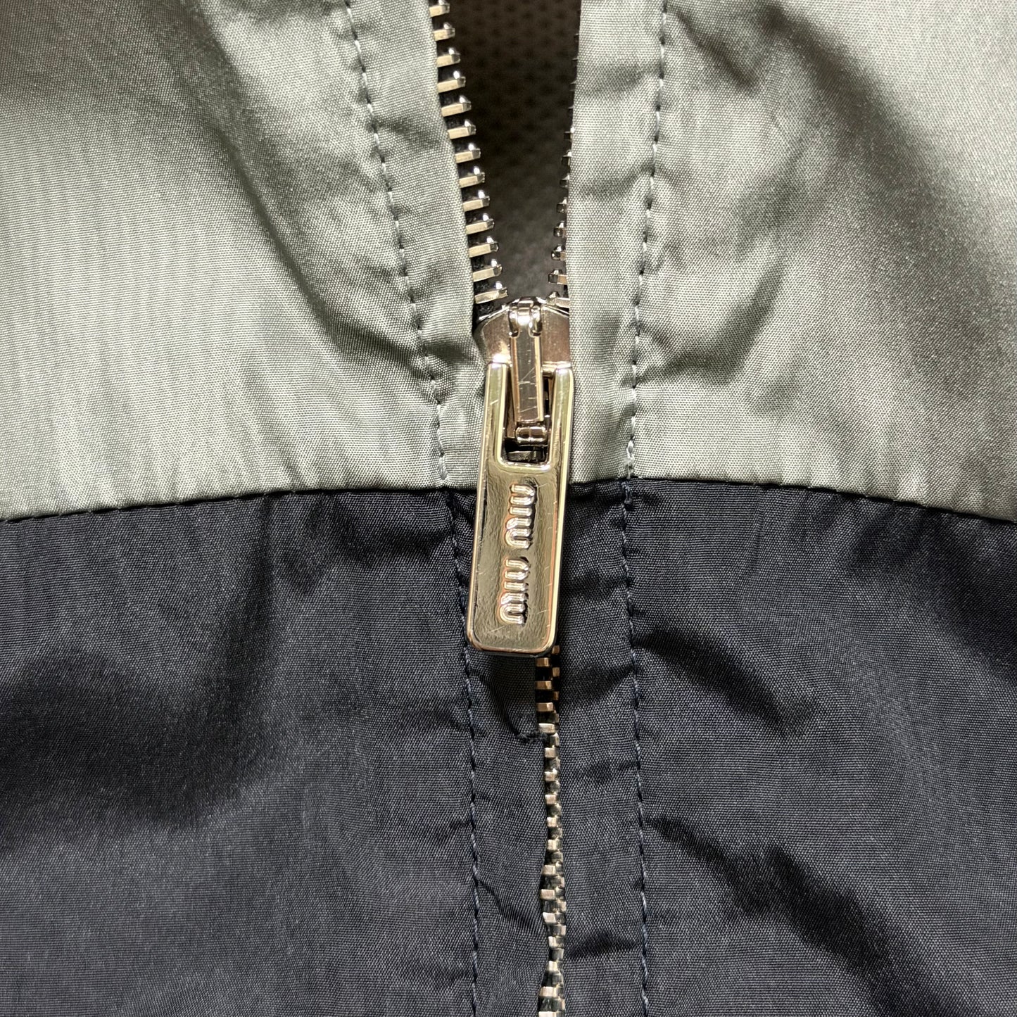 MIU MIU Spring 2025 Technical Cropped Blouson Jacket
