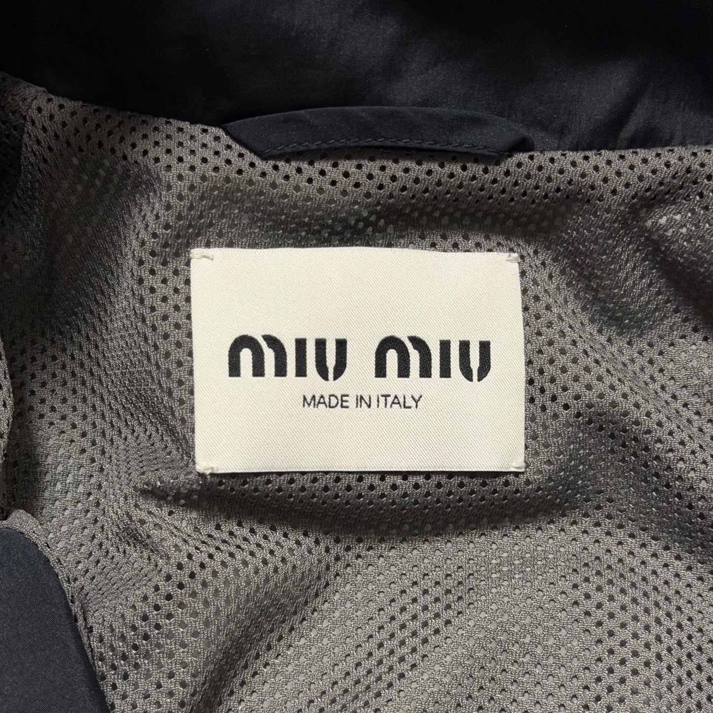 MIU MIU Spring 2025 Technical Cropped Blouson Jacket