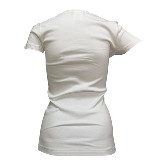 CHRISTIAN DIOR Spring 2004 Gitane Tatoo Print T-Shirt with Earrings Detail