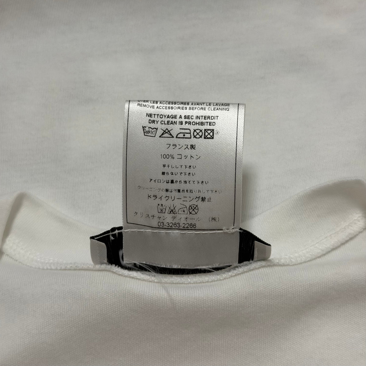 CHRISTIAN DIOR Spring 2004 Gitane Tatoo Print T-Shirt with Earrings Detail