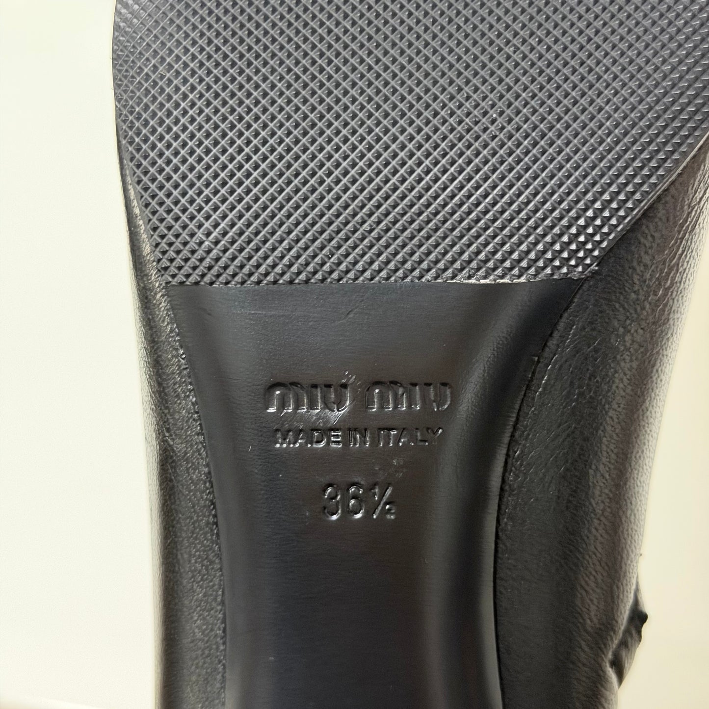 MIU MIU Spring 2023 Peep-Toe Stretch Leather Boots