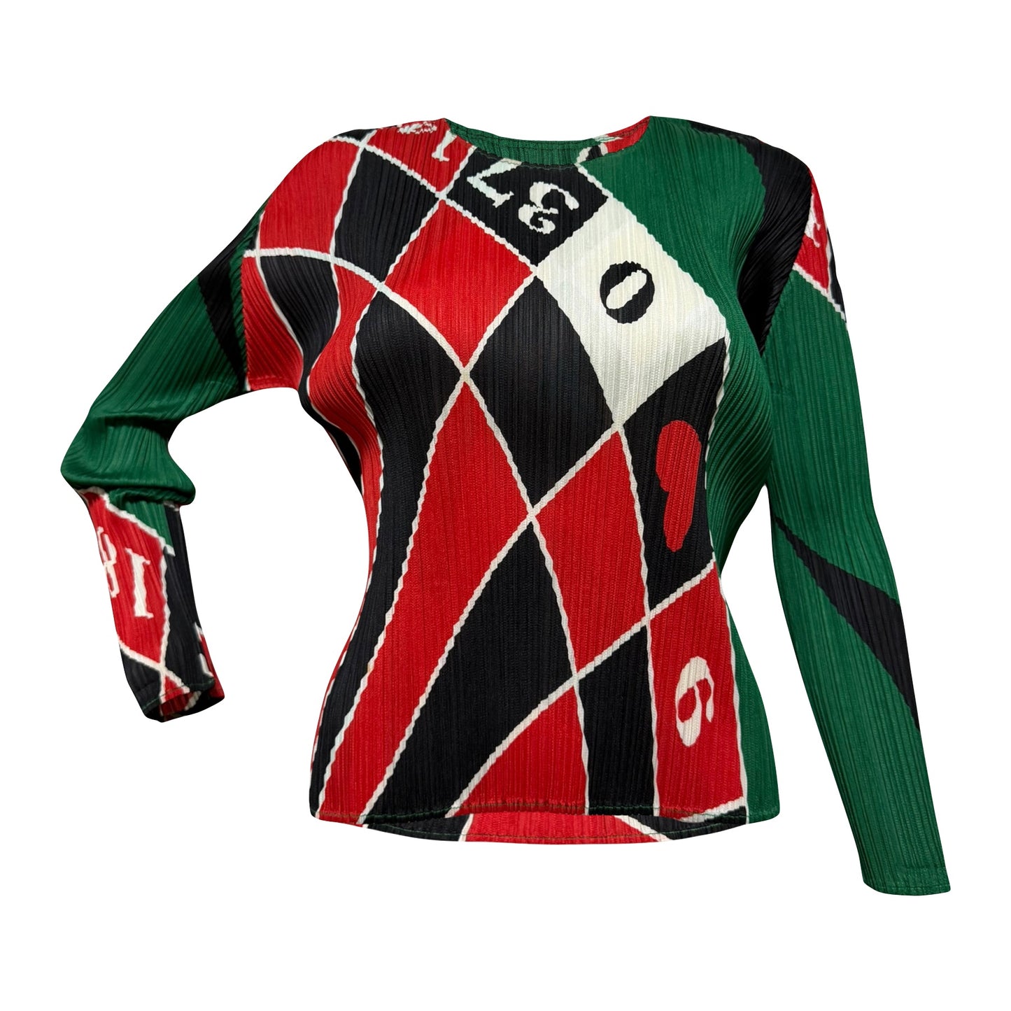 PLEATS PLEASE ISSEY MIYAKE Fall Winter 2007 Roulette Pleated Long Sleeve Top