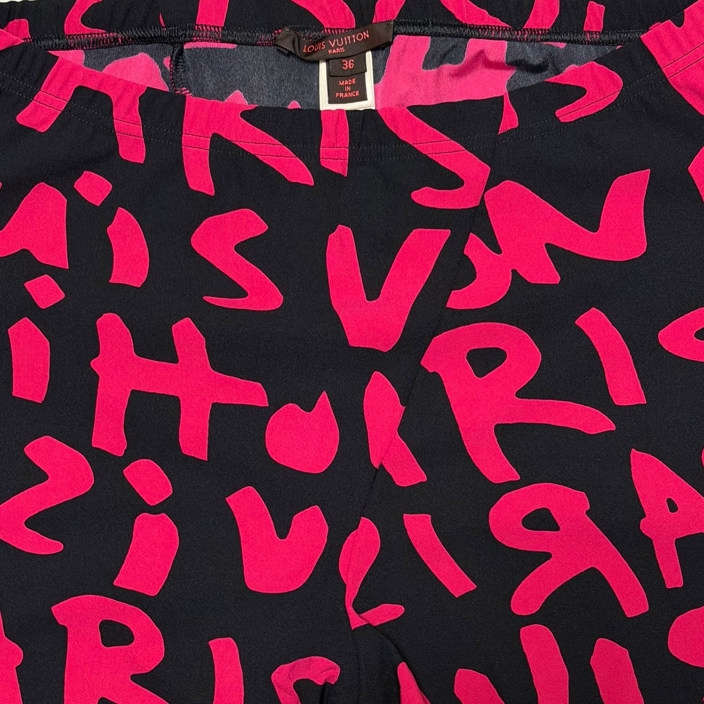 LOUIS VUITTON × STEPHEN SPROUSE Spring Summer 2009 Graffiti Print Leggings