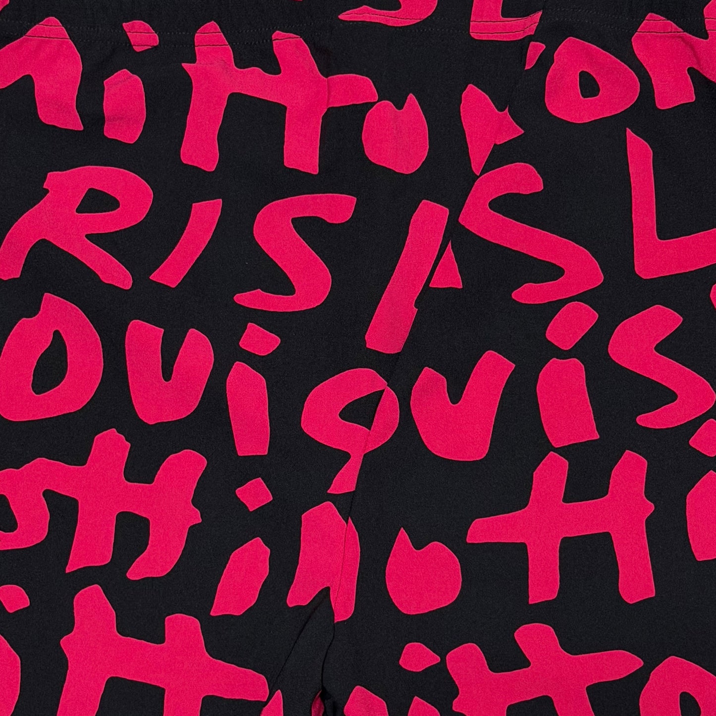 LOUIS VUITTON × STEPHEN SPROUSE Spring Summer 2009 Graffiti Print Leggings