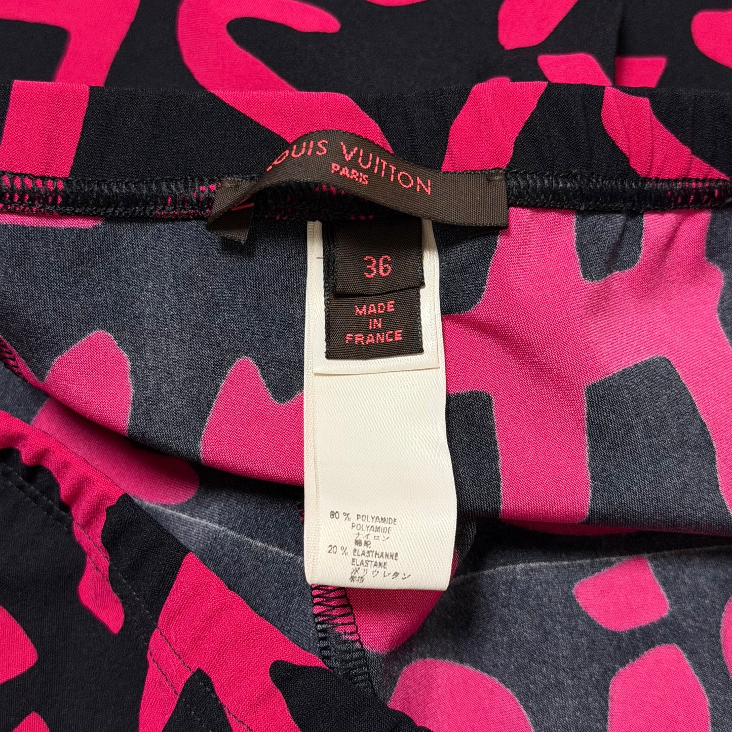 LOUIS VUITTON × STEPHEN SPROUSE Spring Summer 2009 Graffiti Print Leggings