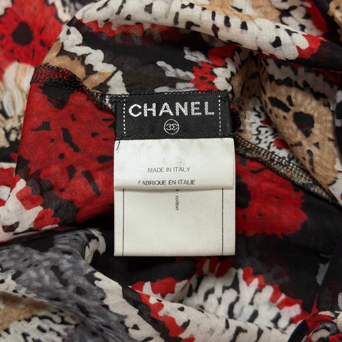 CHANEL Sport Spring 2009 Patchwork Print Cotton Maxi Dress