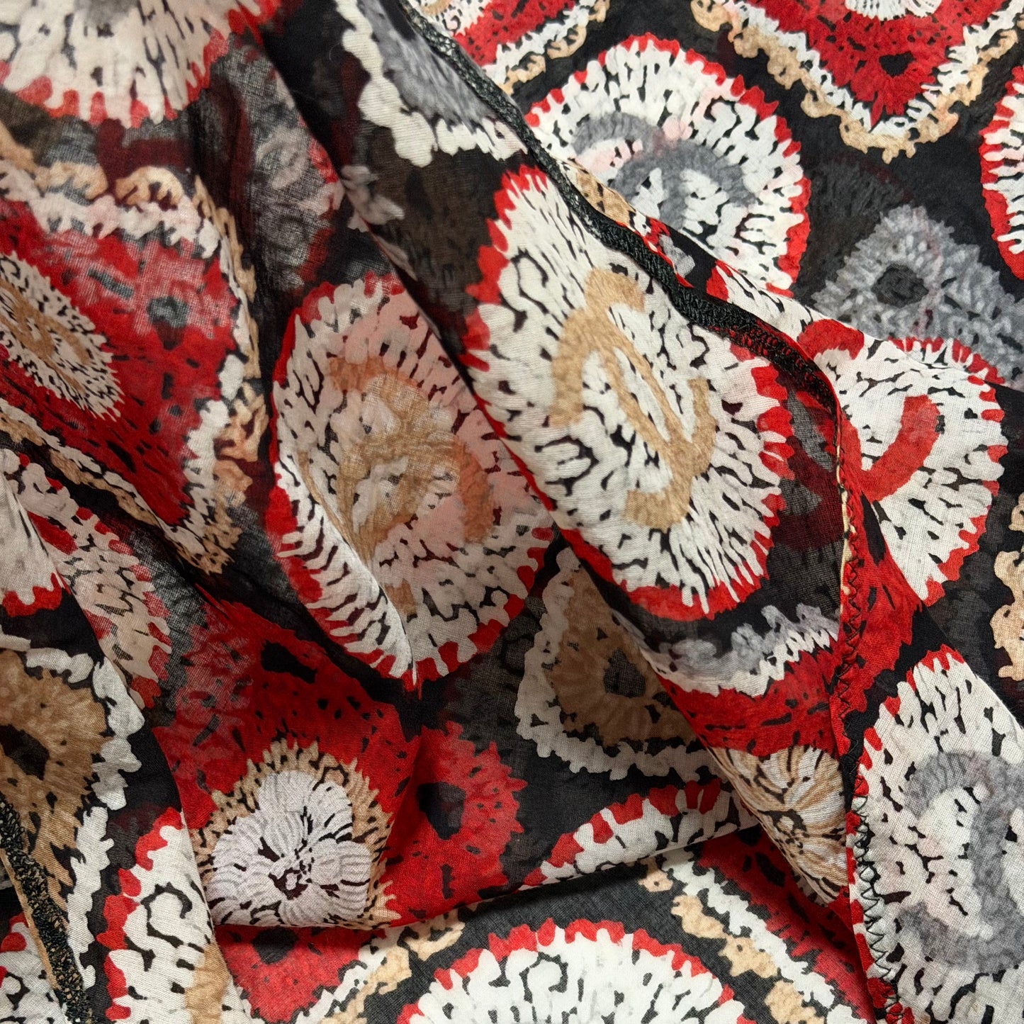 CHANEL Sport Spring 2009 Patchwork Print Cotton Maxi Dress