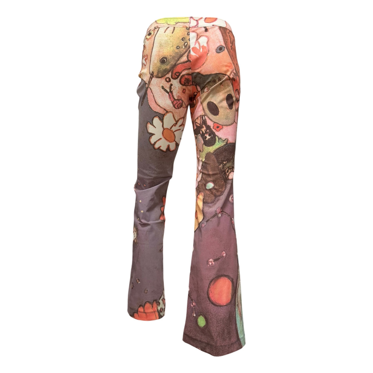 ISSEY MIYAKE × AYA TAKANO Fall Winter 2004 Printed Flare Stretch Pants