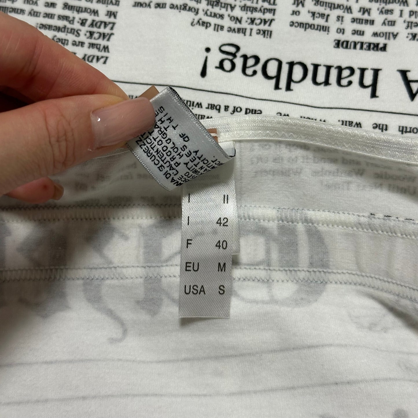 JOHN GALLIANO Newspaper Print Camisole