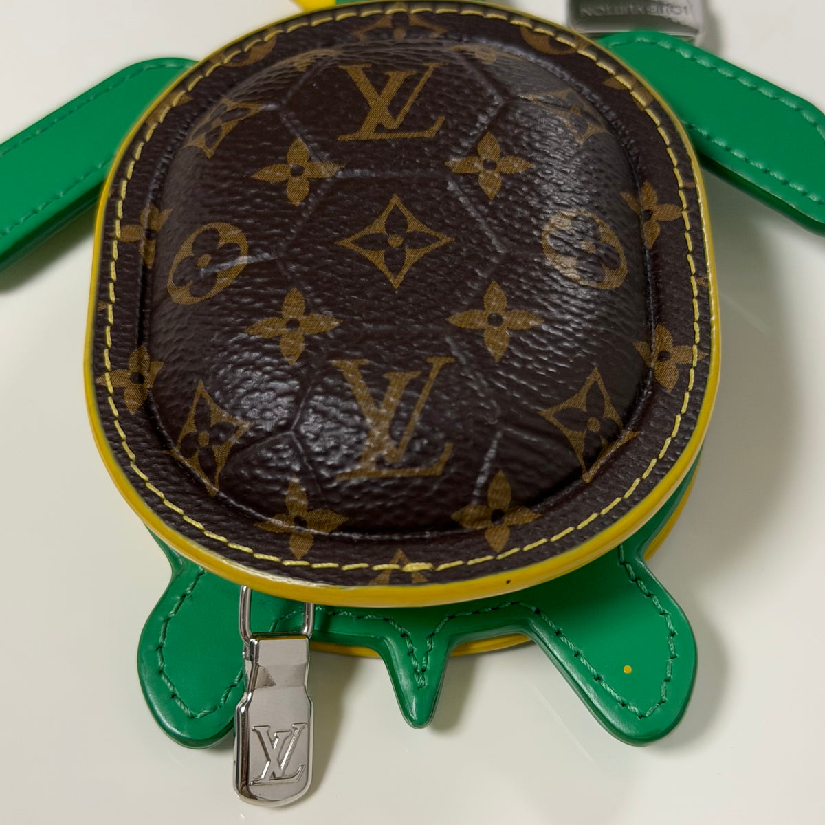 LOUIS VUITTON Spring Summer 2024 Monogram LV Turtle Pouch Bag Charm