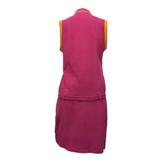 CHRISTIAN DIOR Resort 2004 Floral Logo Sleeveless Golf Polo Dress