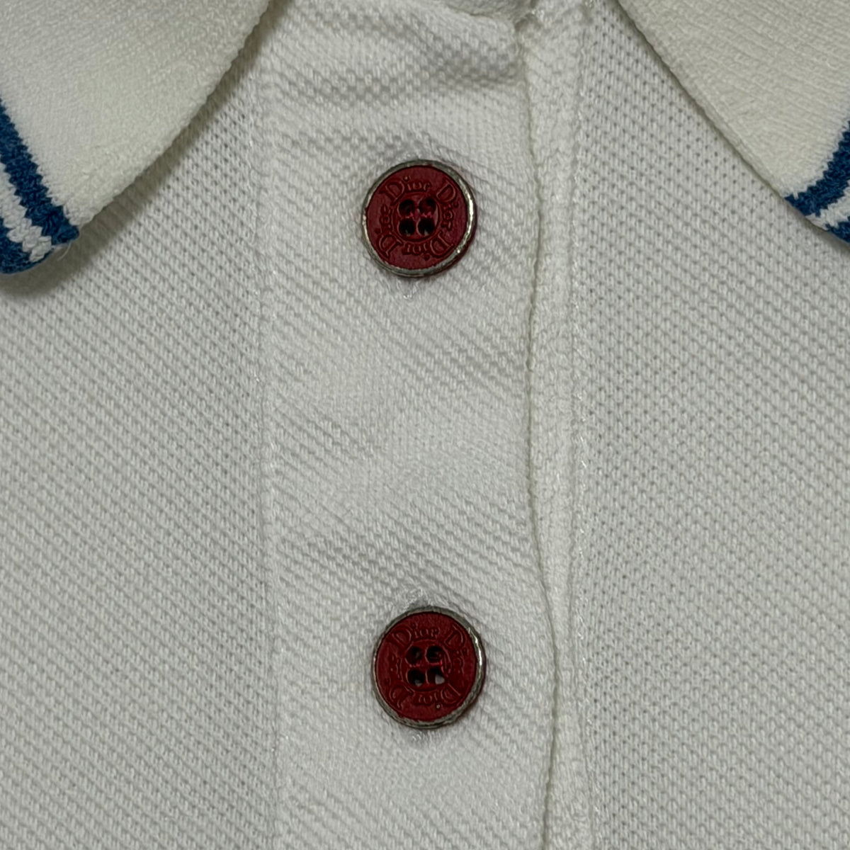 CHRISTIAN DIOR Resort 2004 Floral Logo Golf Polo Shirt