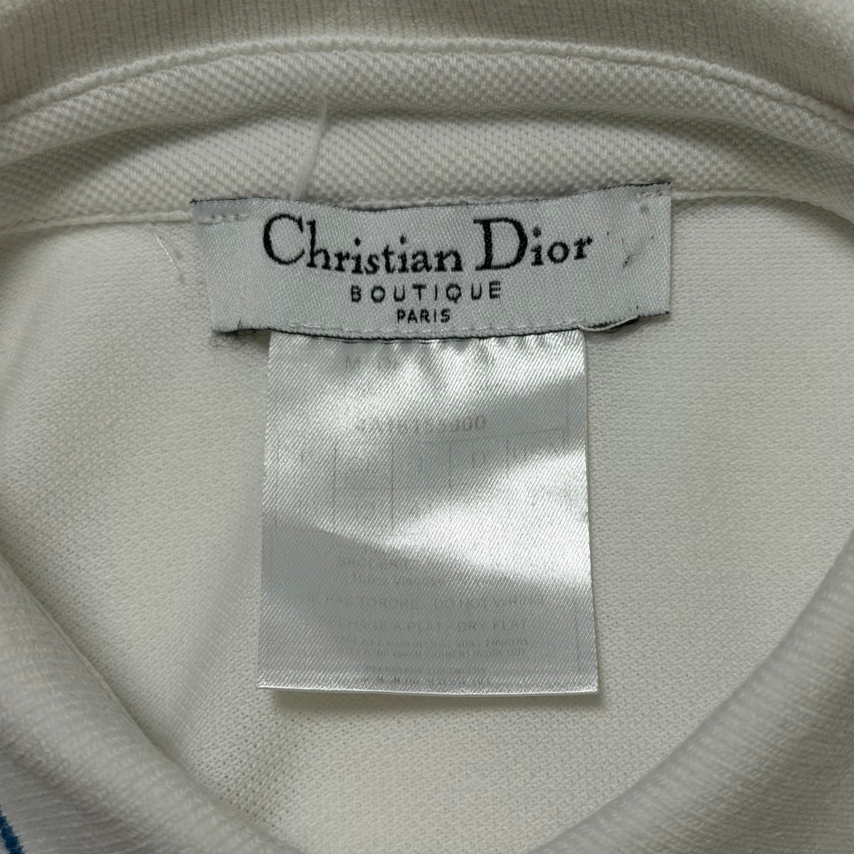 CHRISTIAN DIOR Resort 2004 Floral Logo Golf Polo Shirt