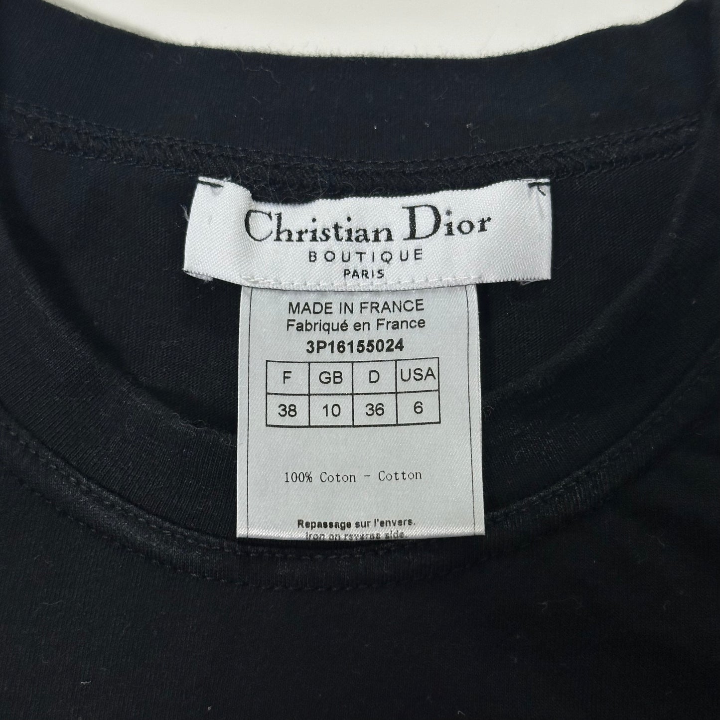 CHRISTIAN DIOR Spring Summer 2003 Denim Look Logo T-Shirt