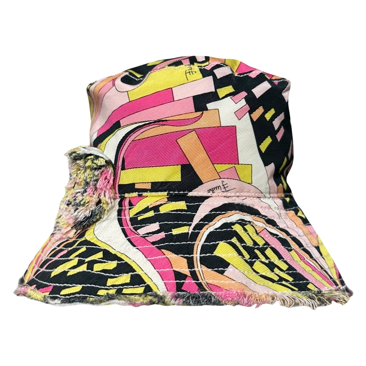 EMILIO PUCCI Fall Winter 2003 Floral Appliqué Bucket Hat