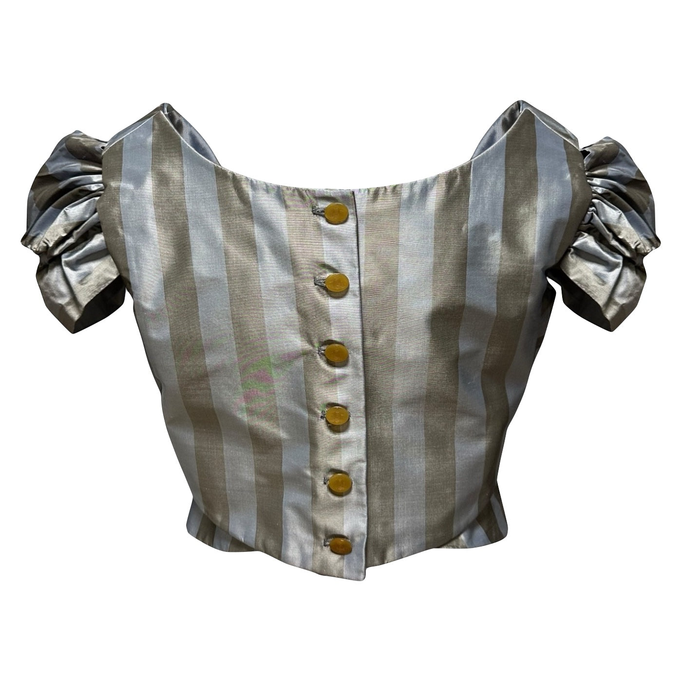 VIVIENNE WESTWOOD Spring Summer 1998 "Tied To The Mast" Striped Silk Corset