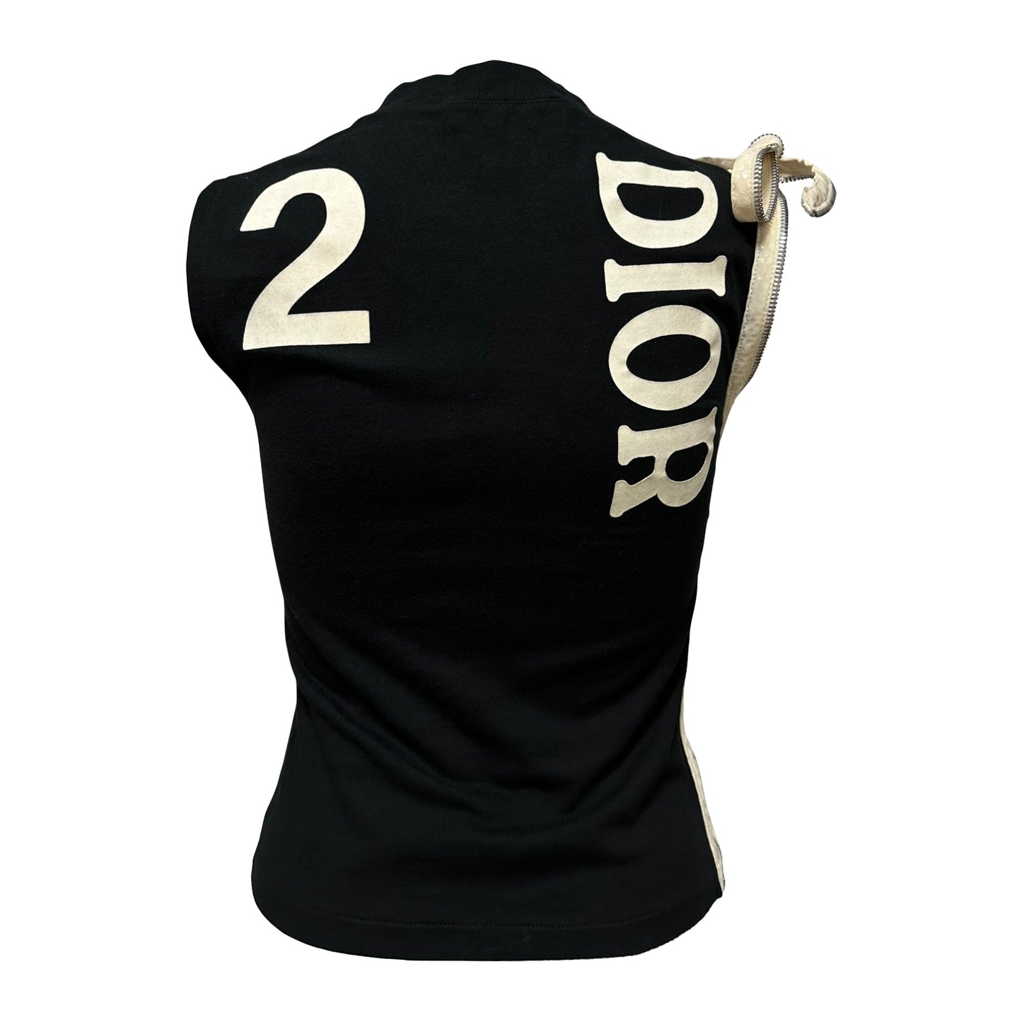 CHRISTIAN DIOR Spring Summer 2001 "J'ADORE DIOR 6" Zipper Tank Top