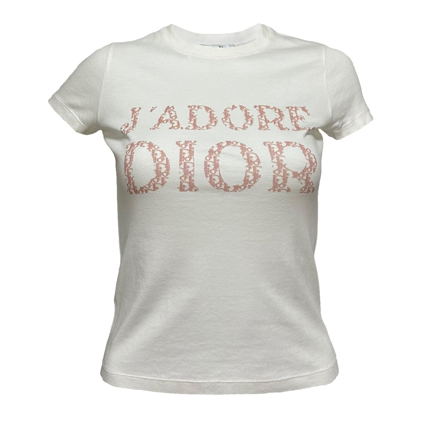 CHRISTIAN DIOR Spring Summer 2004 Trotter "J'ADORE DIOR" Logo T-Shirt