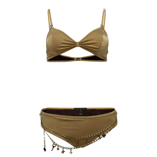 LOUIS VUITTON Spring Summer 2006 Bikini with Gold Charm