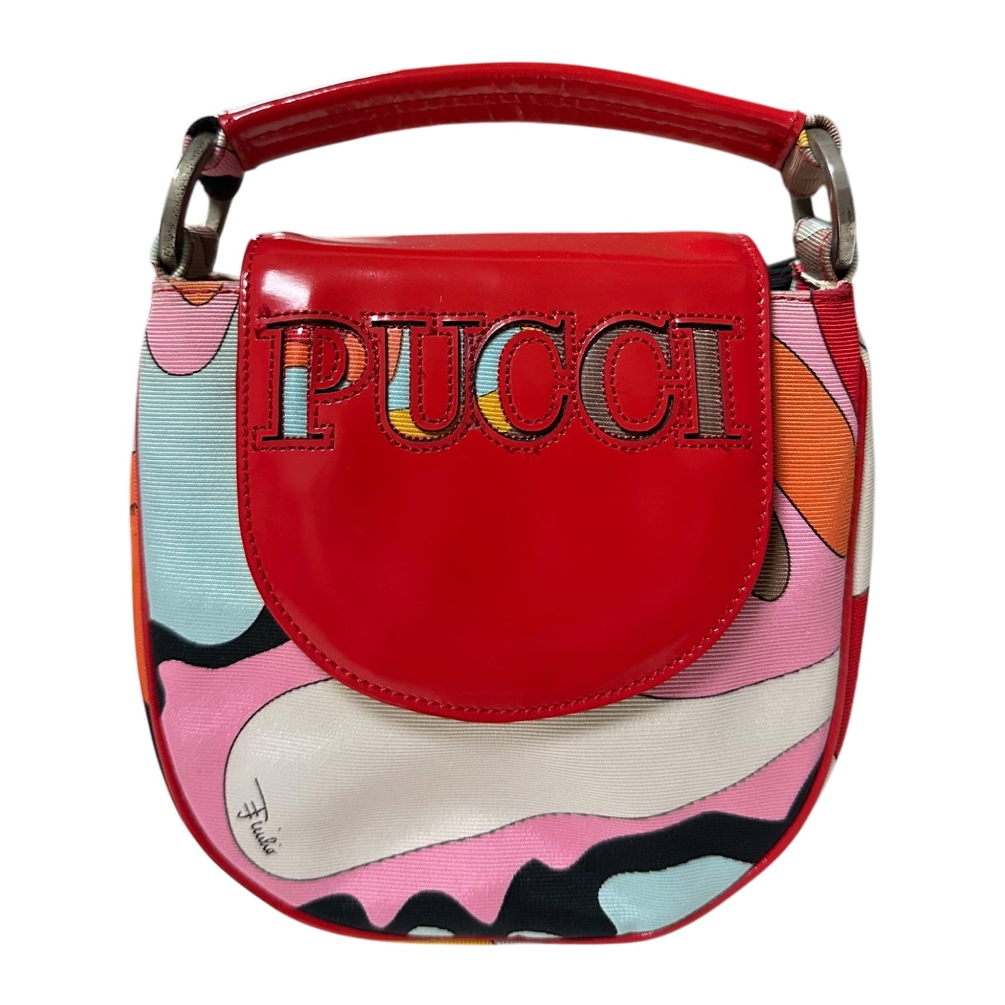 EMILIO PUCCI Spring Summer 2005 "PUCCI" Logo Mini Hand Bag