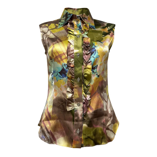 CHRISTIAN DIOR Fall Winter 2001 Frill Sleeveless Shirt