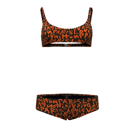 LOUIS VUITTON × STEPHEN SPROUSE Spring Summer 2009 Graffiti Print Bikini