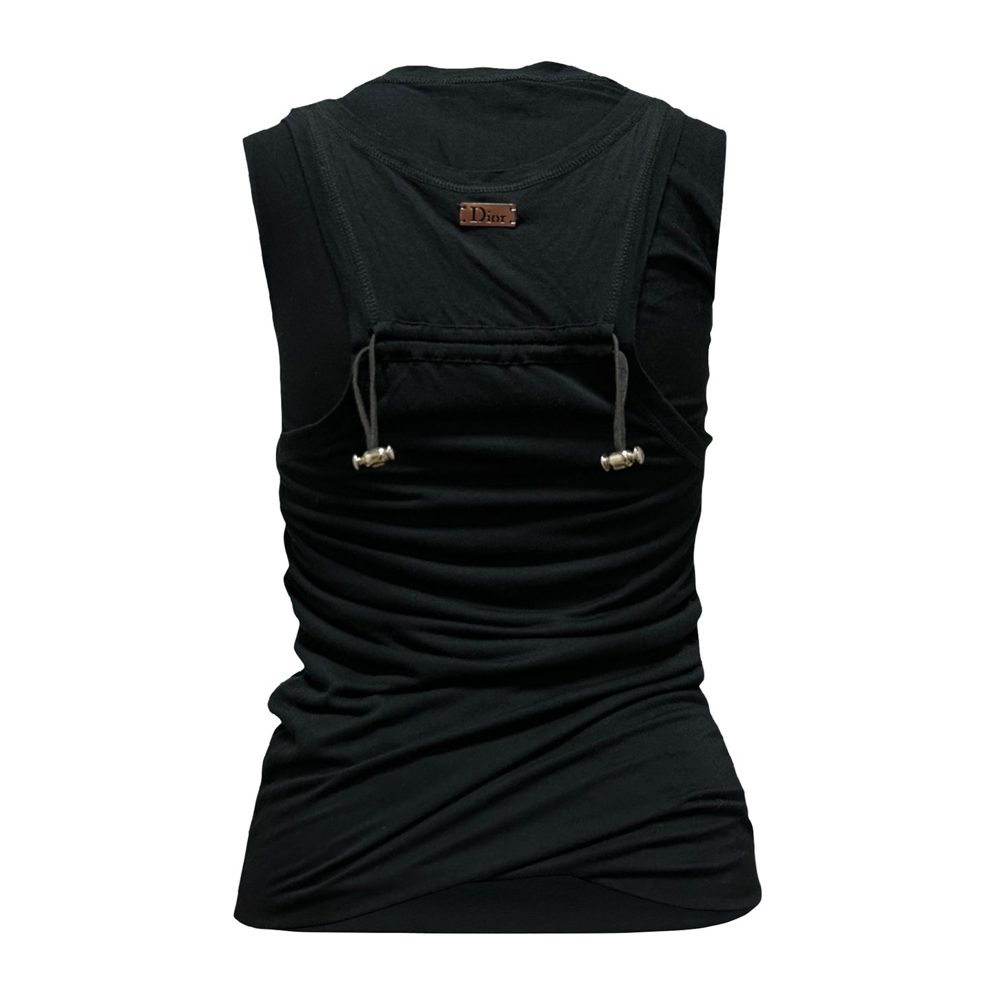 CHRISTIAN DIOR Spring Summer 2004 Raw-Edge Layered Tank Top