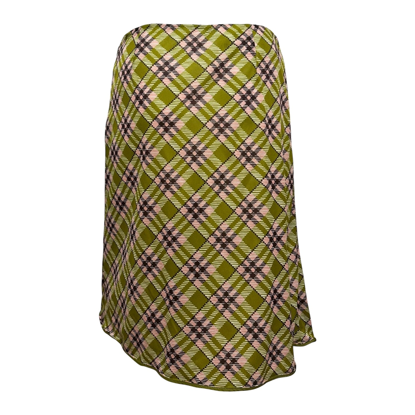 MIU MIU Fall Winter 2020 Printed Ruffle-Trimmed Jersey Midi Skirt