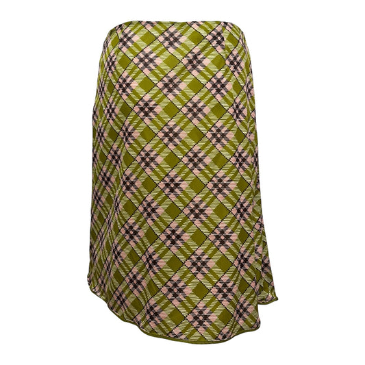 MIU MIU Fall Winter 2020 Printed Ruffle-Trimmed Jersey Midi Skirt