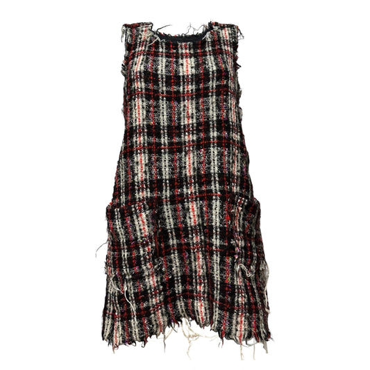 JUNYA WATANABE MAN Distressed Tweed Mini Dress