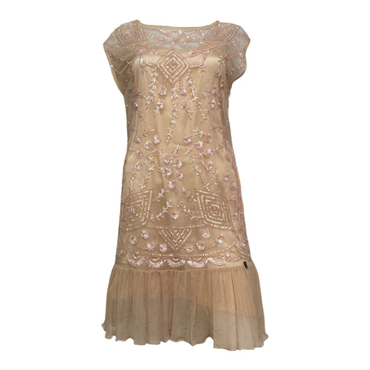 JOHN GALLIANO Spring Summer 2008 Lace & Sequin Embroidered Flapper Dress