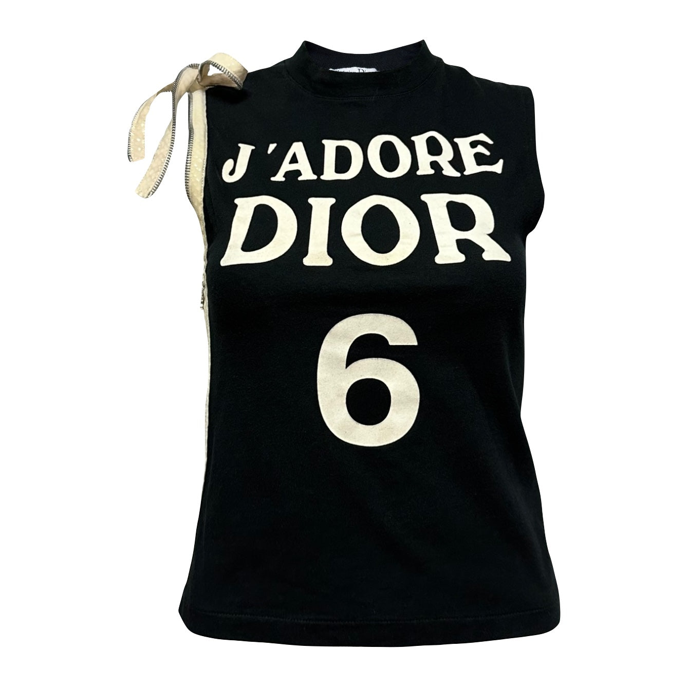 CHRISTIAN DIOR Spring Summer 2001 "J'ADORE DIOR 6" Zipper Tank Top