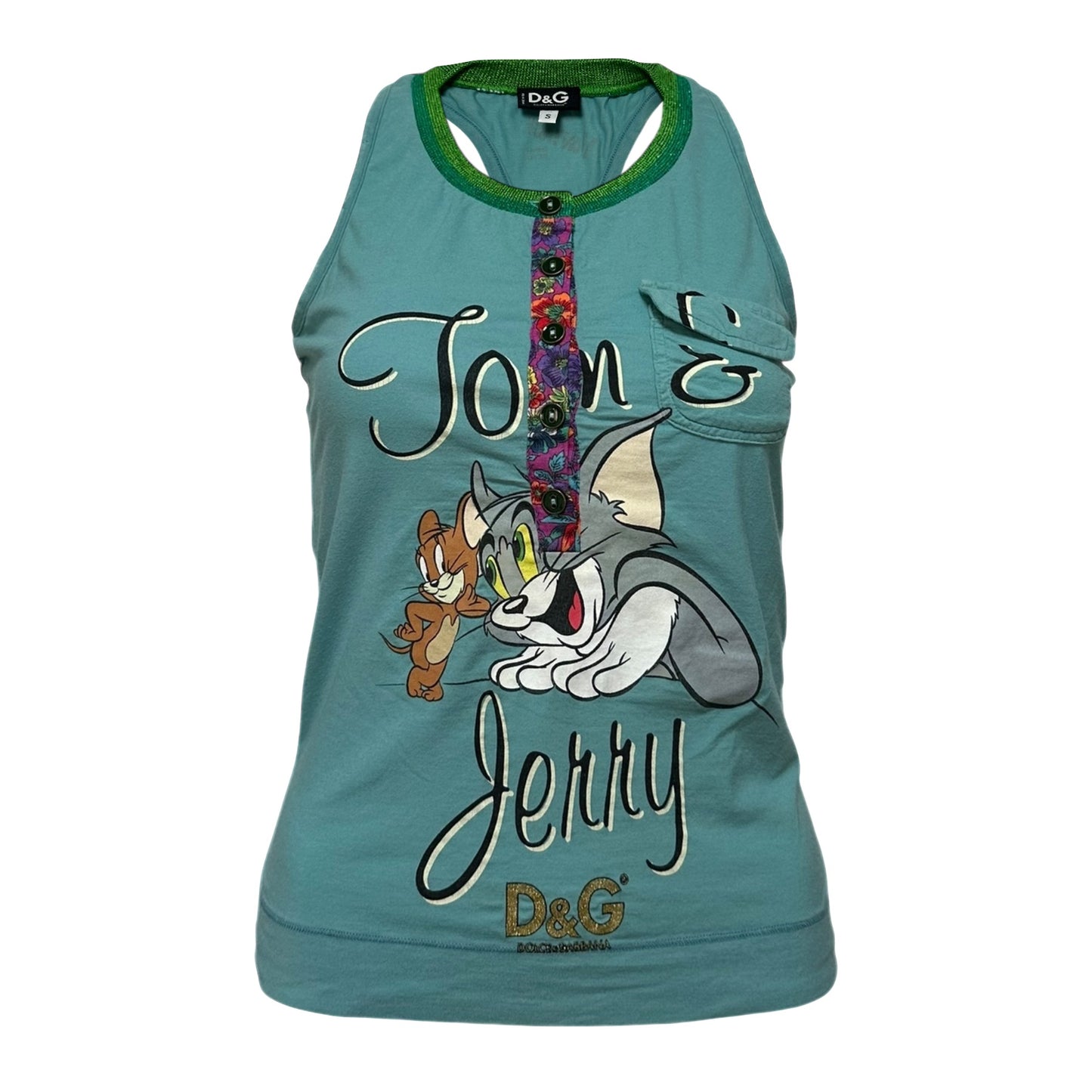 D&G Tom and Jerry Print Tank Top