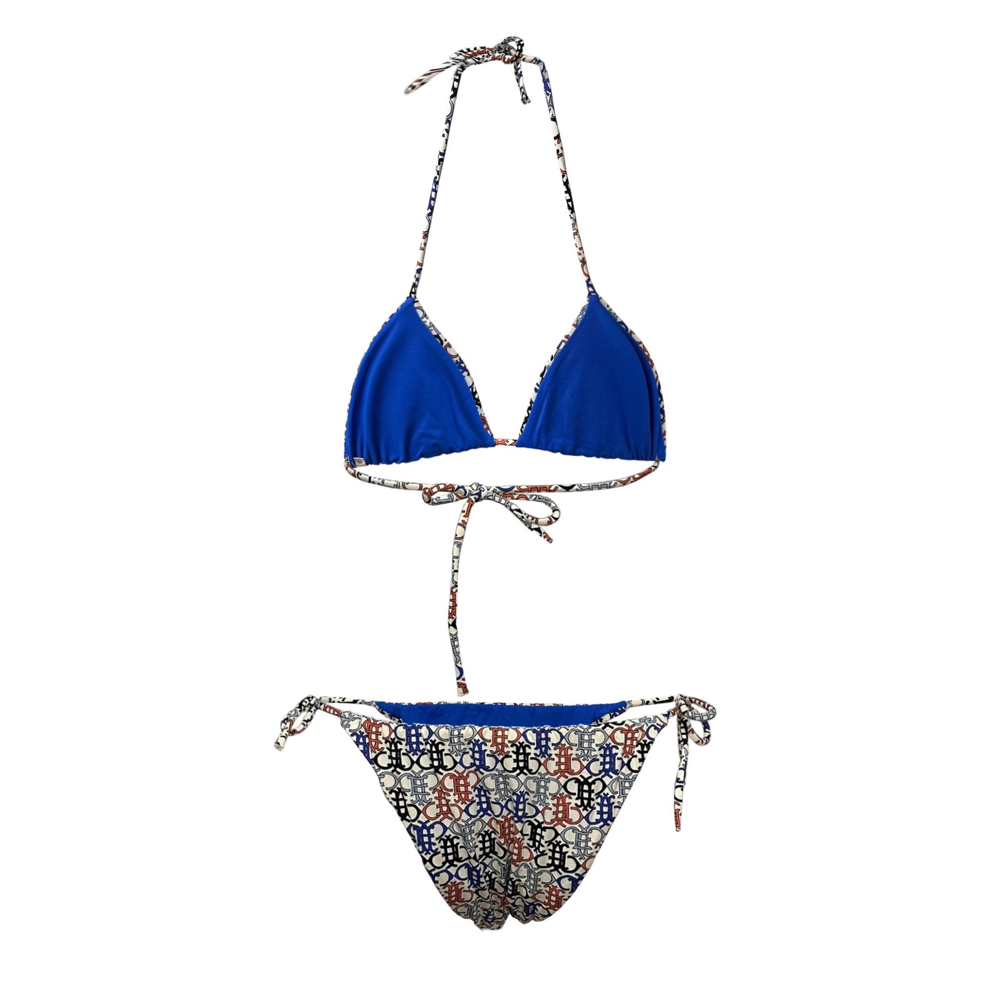 EMILIO PUCCI Resort 2017 Logo Print String Bikini