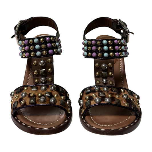 DOLCE&GABBANA Stud Leather Slingback Sandals