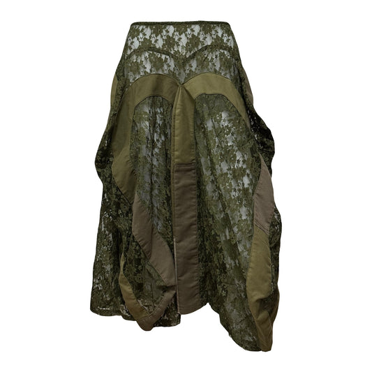 JUNYA WATANABE Fall Winter 2006 Lace Flared Midi Skirt