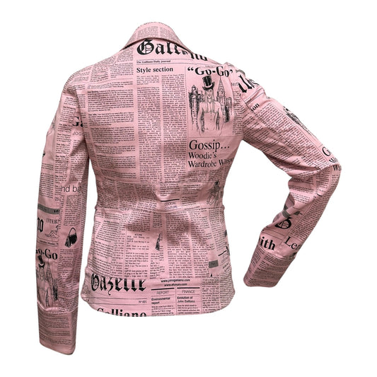 JOHN GALLIANO Spring Summer 2005 Newspaper Print Jacket