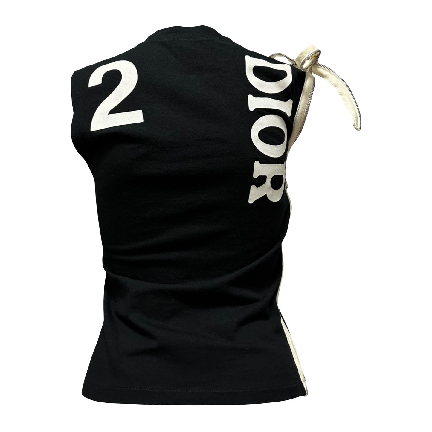 CHRISTIAN DIOR Spring Summer 2001 "J'ADORE DIOR 6" Zipper Tank Top