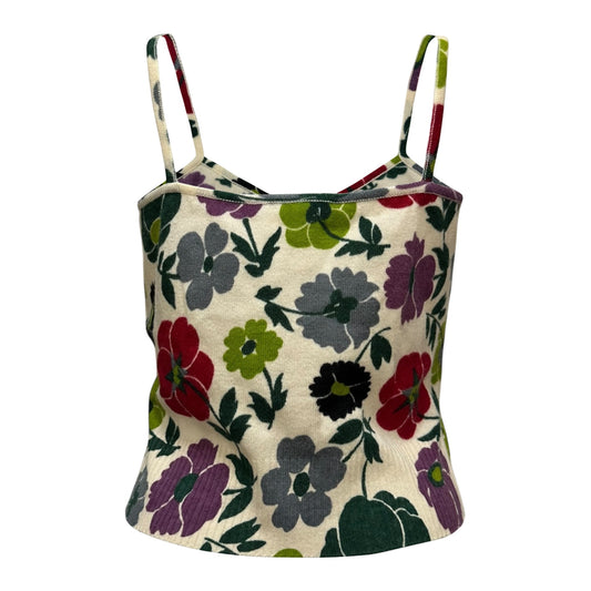 CHRISTIAN DIOR Fall Winter 2001 Floral Print Knit Camisole