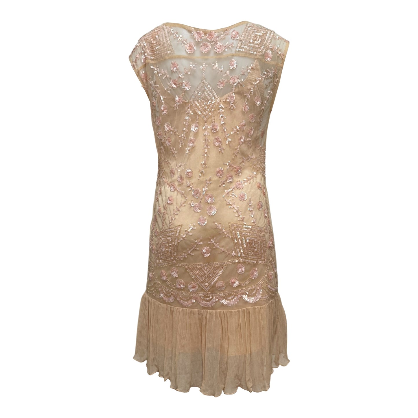 JOHN GALLIANO Spring Summer 2008 Lace & Sequin Embroidered Flapper Dress