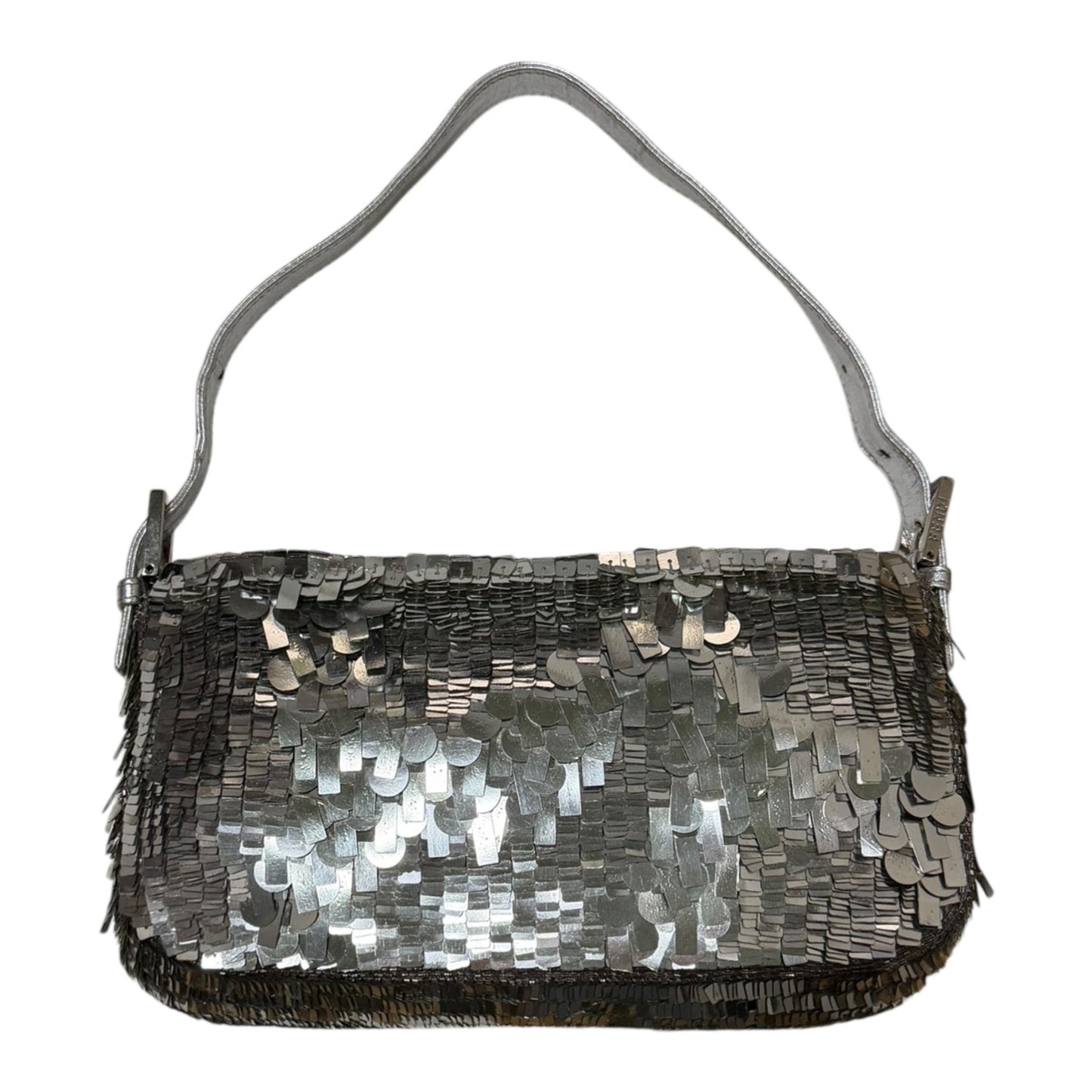 FENDI Vintage Metallic Sequin Baguette Bag