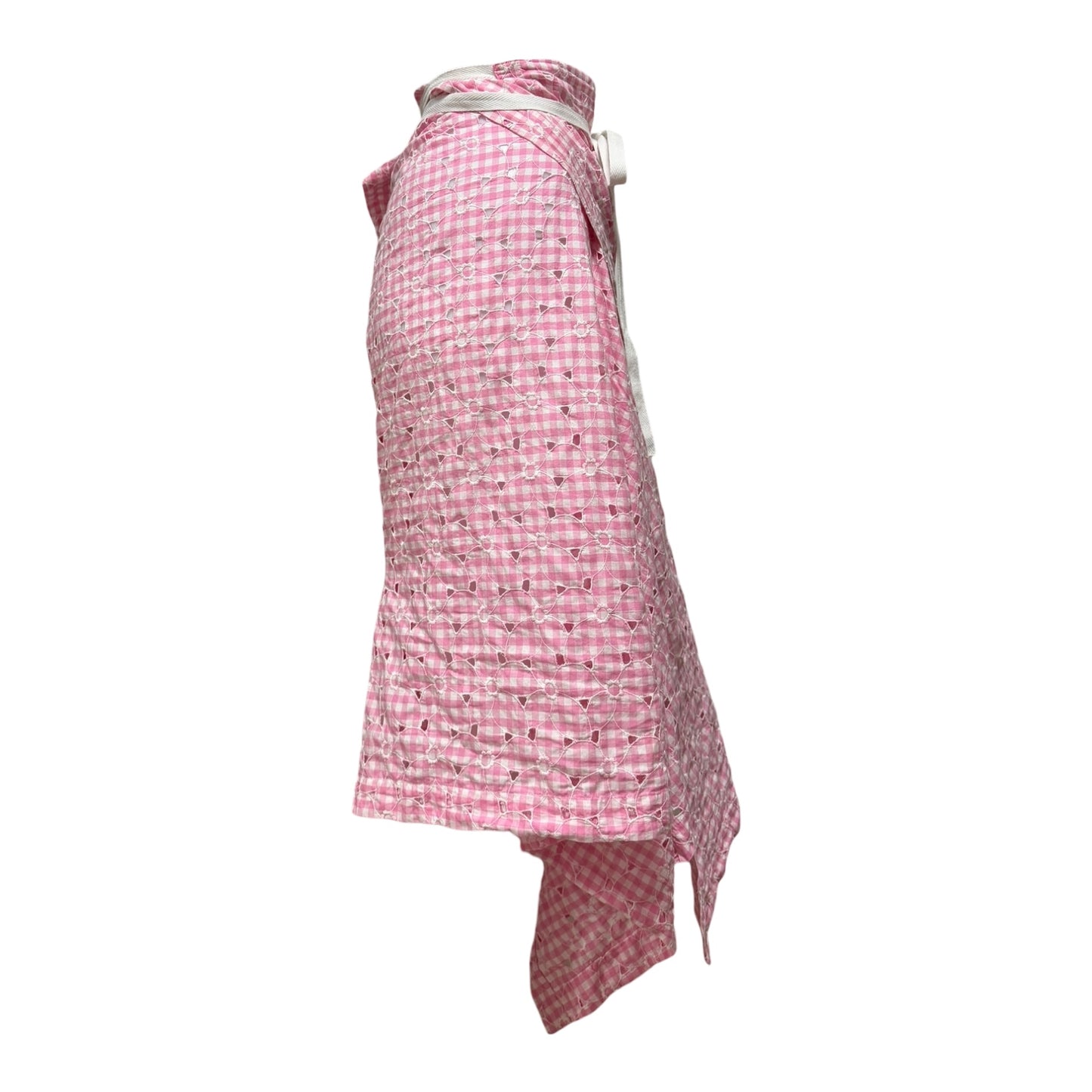 JUNYA WATANABE Spring Summer 2009 Gingham Check Asymmetric Wrap Midi Skirt