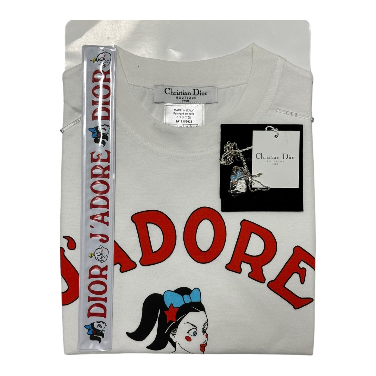 CHRISTIAN DIOR Spring Summer 2002 Cartoon "J'ADORE DIOR" Mermaid T-Shirt Set