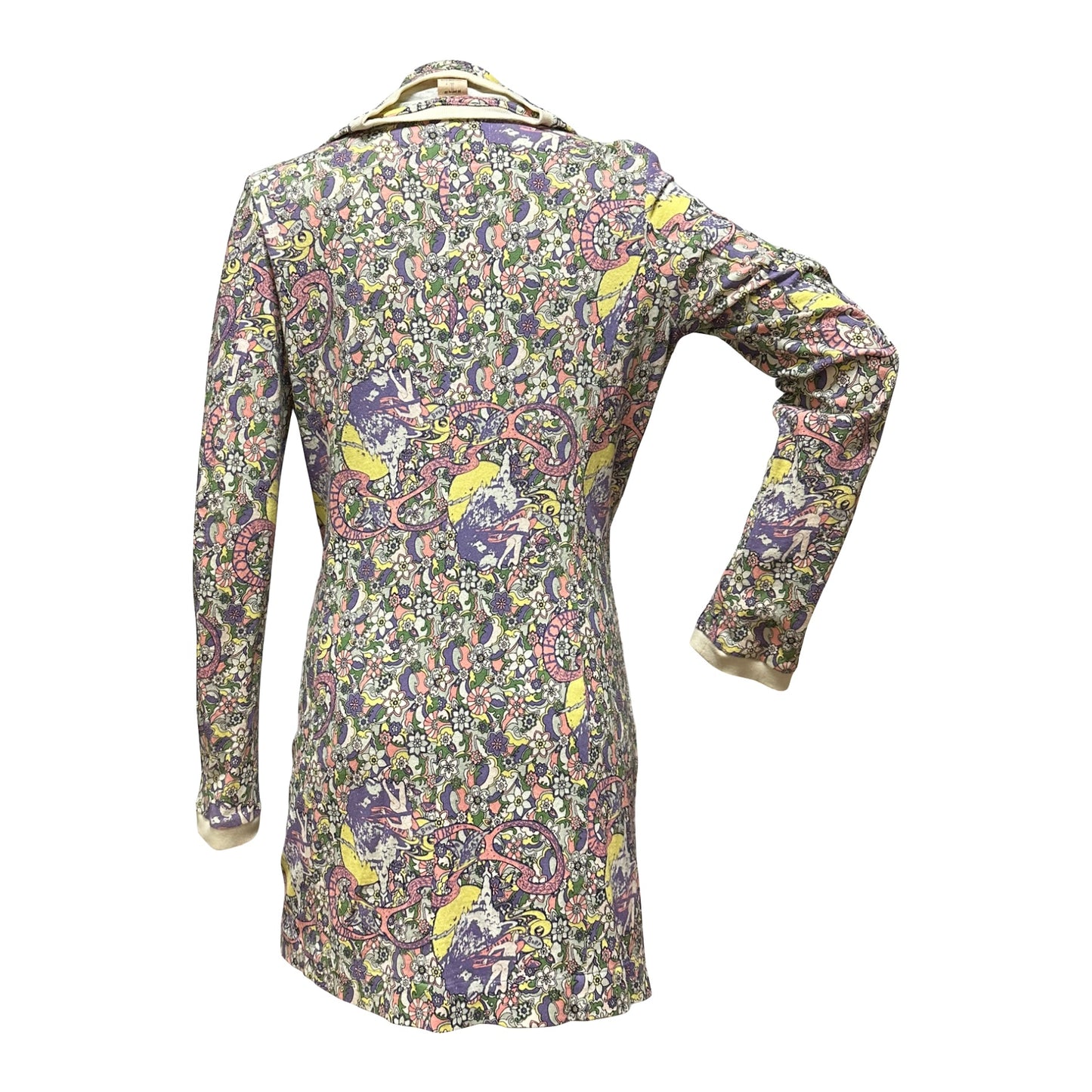 UNDERCOVER Spring Summer 2006 "T" Reconstructed Psychedelic Print T-Shirt Coat