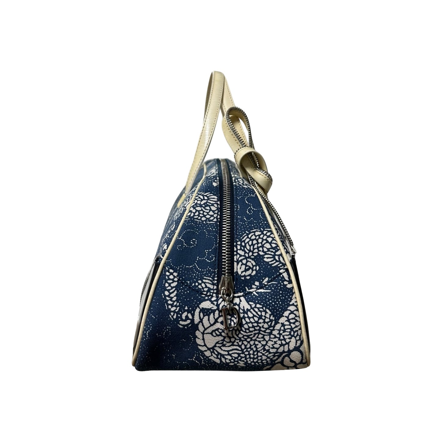 CHRISTIAN DIOR Spring Summer 2001 Dragon Print Zip Detail Handbag