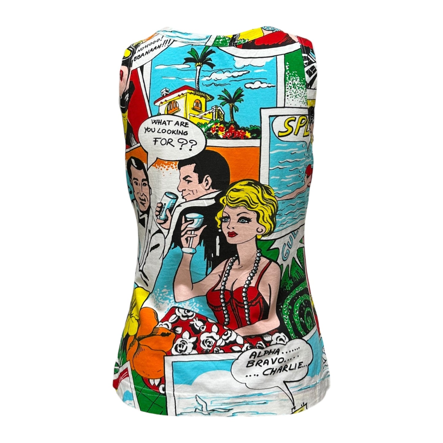 DOLCE&GABBANA Spring Summer 2004 Comic Print Tank Top