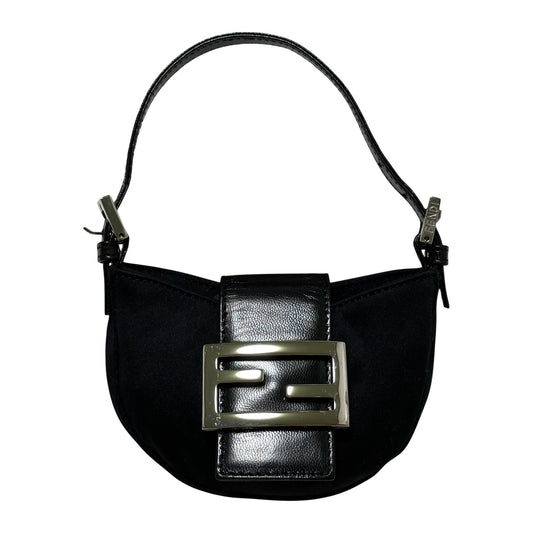 FENDI Spring Summer 1999 Nylon Mini Croissant Bag