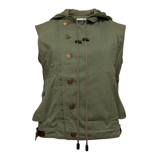 CHRISTIAN DIOR Spring Summer 2003 Leather Buckle Vest