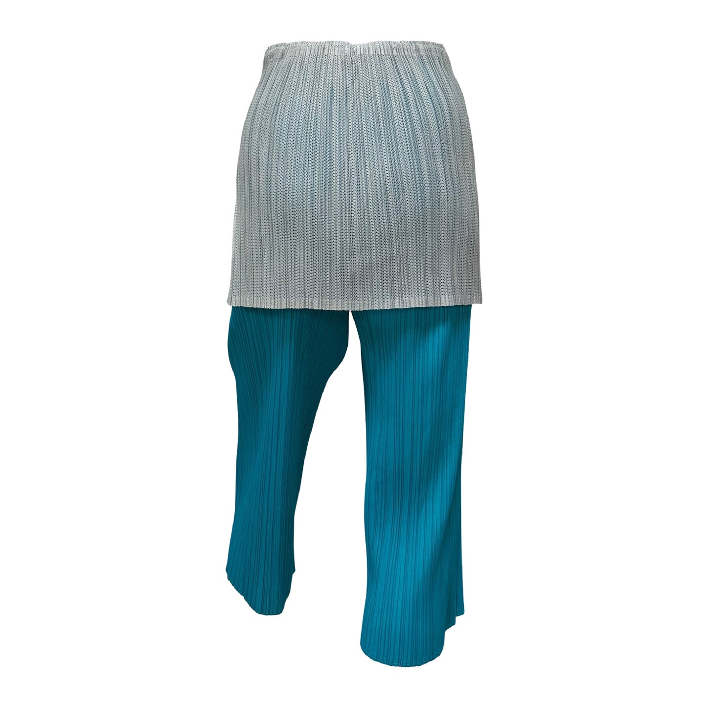 PLEATS PLEASE ISSEY MIYAKE Knee-Length Pleated Pants with Attached Skirt