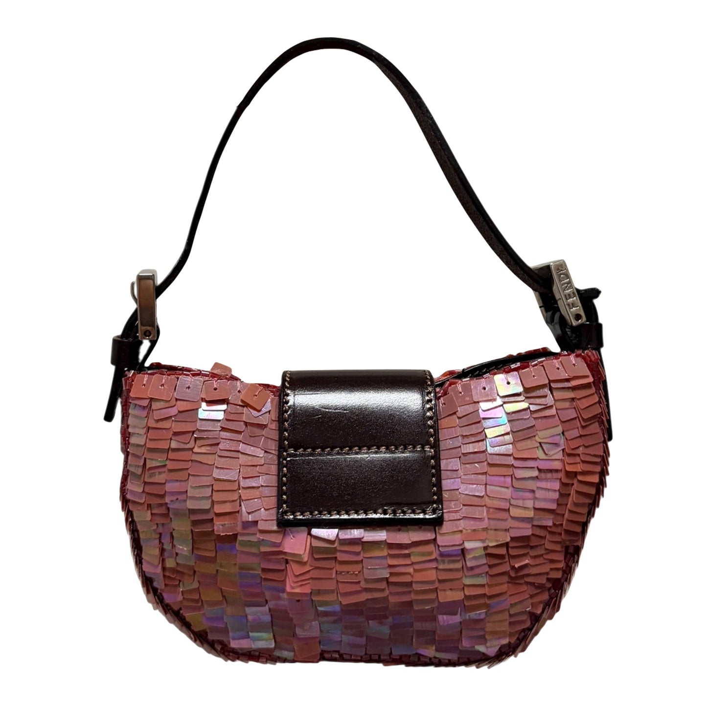 FENDI Fall Winter 1999 Sequin Mini Croissant Bag